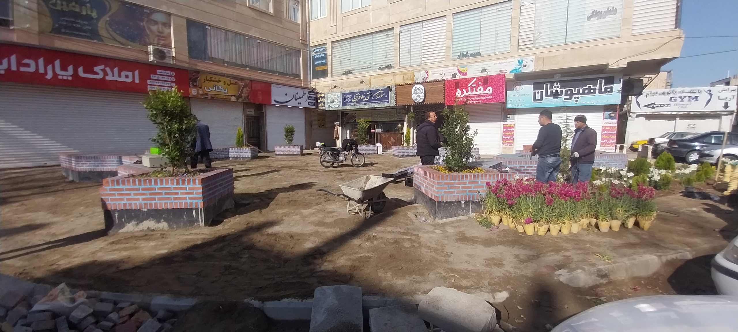 آماده‌سازی پروژه پارک شهرداری کرج