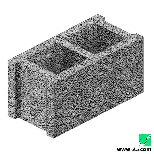 بلوک سبک پوکه ای دو جداره سایز 40*20*20